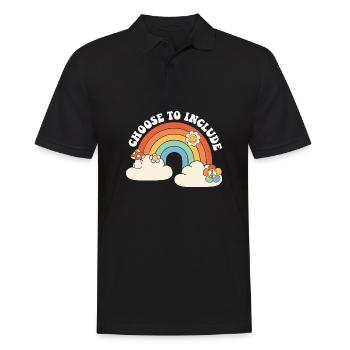 Un enseignant accéléré choisit d’inclure l’ABA sur la neurodiversité - Polo Homme - noir - Devant - Kai (181cm)