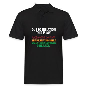 Due To Inflation This Is My Halloween - Männer Poloshirt - Schwarz - Vorne - Kai (181cm)