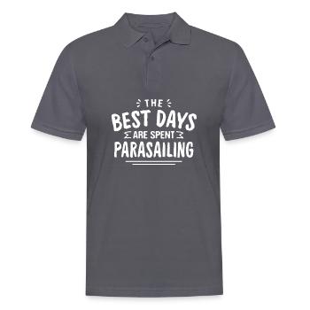 The Best Days Are Spent Parasailing Summer - Männer Poloshirt - Anthrazit - Vorne - Nico (186cm)
