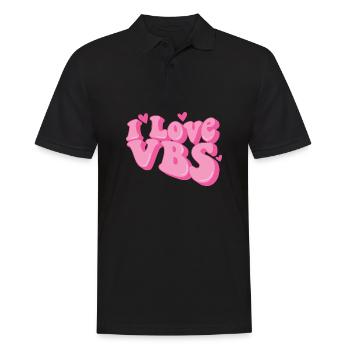 I Love VBS Crew Vacation Bible School Bible - Men's Polo Shirt - black - Front - Kai (181cm)