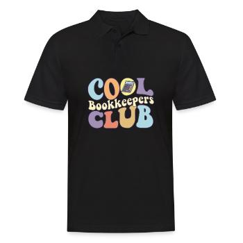Cool Bookkeeper Club CPA Public certifié - Polo Homme - noir - Devant - Kai (181cm)