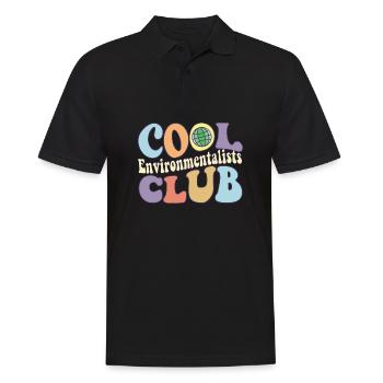Cool Environmentalists Club Save The Earth Day - Männer Poloshirt - Schwarz - Vorne - Kai (181cm)