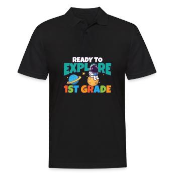 Premier jour d’école prêt à explorer 1er - Polo Homme - noir - Devant - Kai (181cm)