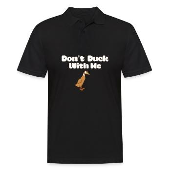 Funny Rubber Duck Meme Sarcastic Duck Mom Dad - Men's Polo Shirt - black - Front - Kai (181cm)