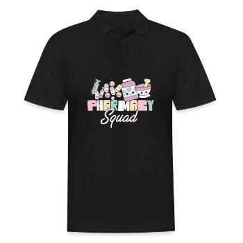 Pharmacy Squad Pharmacist Life Pharmacology - Men's Polo Shirt - black - Front - Kai (181cm)