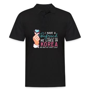 J’ai un petit ami Kpop Idol Fan K Drama Lover I - Polo Homme - noir - Devant - Kai (181cm)