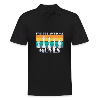 I've Got Some Awesome Moves Chess Player Gift - Männer Poloshirt - Schwarz - Vorne - Kai (181cm)