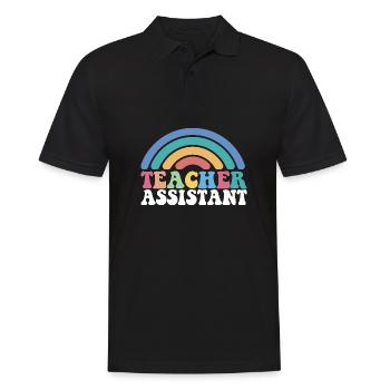 Substitute Teacher Teacher Assistant School - Männer Poloshirt - Schwarz - Vorne - Kai (181cm)