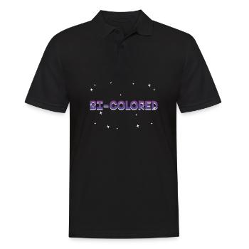 Bi Colored Bisexual LGBTQ Bi Pride LGBT Sayings - Männer Poloshirt - Schwarz - Vorne - Kai (181cm)