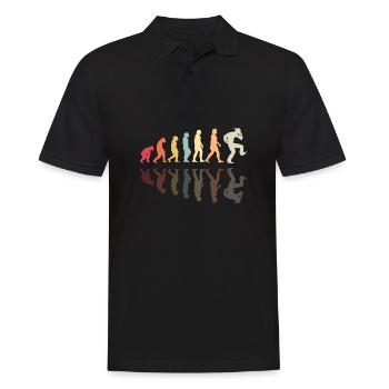 Danse en ligne Evolution Rodéo Danse occidentale - Polo Homme - noir - Devant - Kai (181cm)