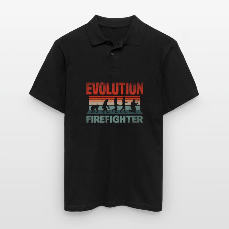 Golf Evolution From Monkey To Men Golfing Men's Polo Shirt