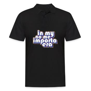 Funny Spanish Gag In My No Me Importa Era I Don't - Männer Poloshirt - Schwarz - Vorne - Kai (181cm)