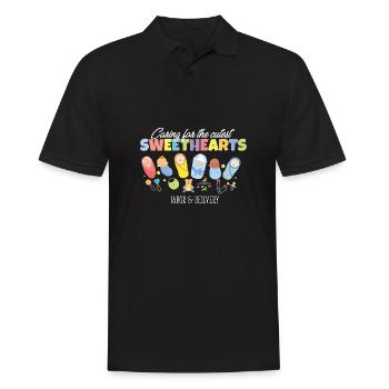 Prendre soin de l’infirmière post-partum des amoureux les plus mignons - Polo Homme - noir - Devant - Kai (181cm)