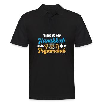 This Is My Hanukkah Pajamakah Jewish Matching - Männer Poloshirt - Schwarz - Vorne - Kai (181cm)