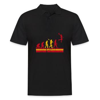 Spanish Basketball Sports Evolution for BBall - Männer Poloshirt - Schwarz - Vorne - Kai (181cm)