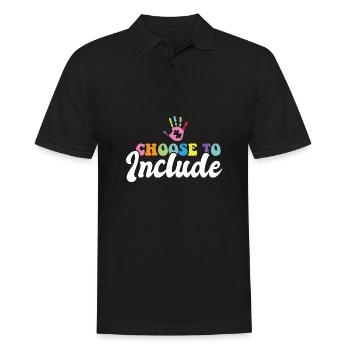 Un enseignant en éducation spécialisée choisit d’inclure SPED - Polo Homme - noir - Devant - Kai (181cm)