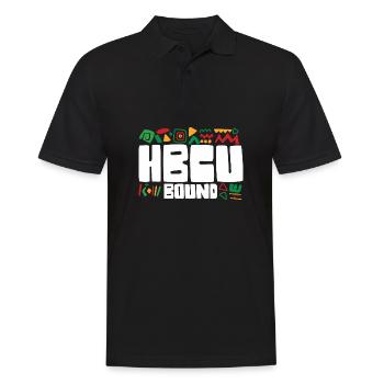 HBCU Bound Student Historically Black College - Men's Polo Shirt - black - Front - Kai (181cm)