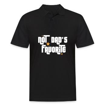 Not Dad's Favorite Child Son Daughter Sibling - Männer Poloshirt - Schwarz - Vorne - Kai (181cm)