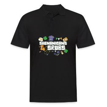 Shenanigans & Scrubs Infirmière urgente Médecin St. - Polo Homme - noir - Devant - Kai (181cm)