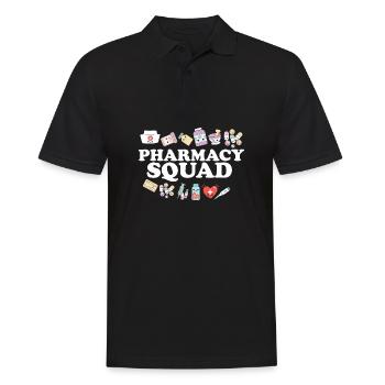 Pharmacy Squad Pharmacist Life Pharmacology - Men's Polo Shirt - black - Front - Kai (181cm)