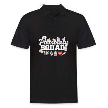 Pharmacy Squad Pharmacist Life Pharmacology - Men's Polo Shirt - black - Front - Kai (181cm)