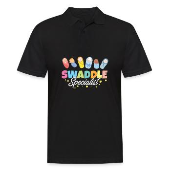 Spécialiste de l’emmaillotage Travail et accouchement post-partum - Polo Homme - noir - Devant - Kai (181cm)