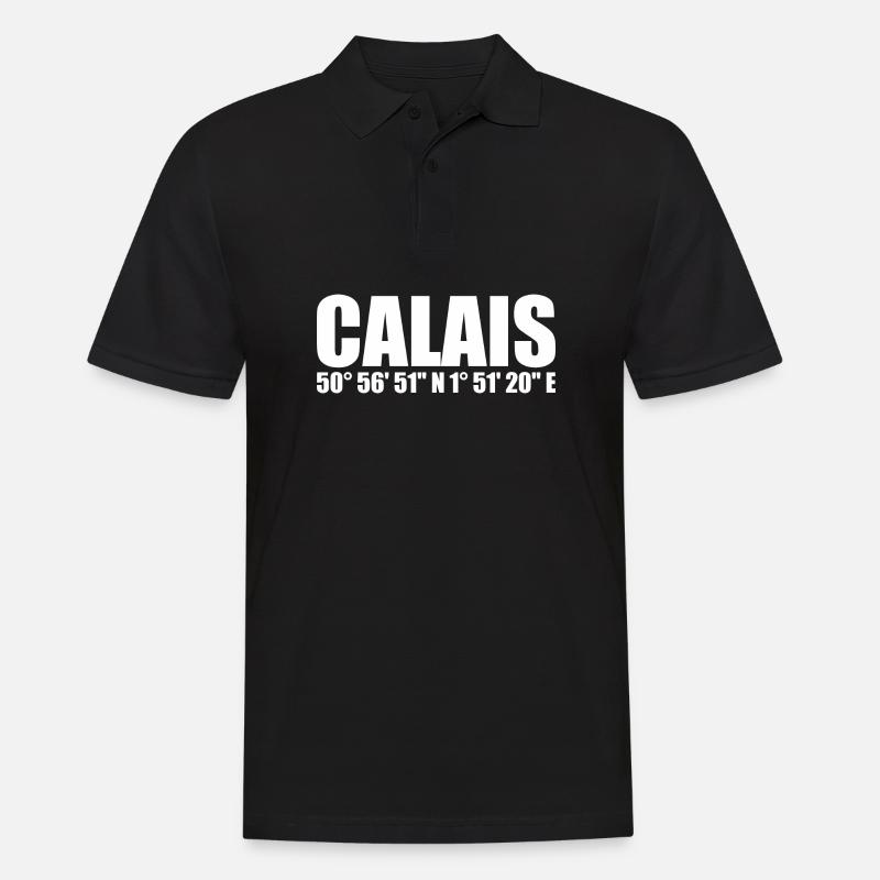 Coordonnées de Calais - Polo Homme - noir