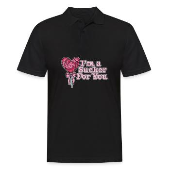I'm A Sucker For You Funny Valentine's Quote - Männer Poloshirt - Schwarz - Vorne - Kai (181cm)