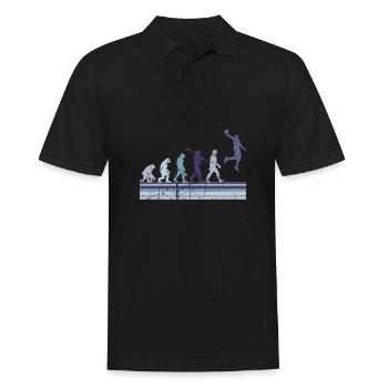 Basketball Sports Evolution for BBall Lovers Dunk - Men's Polo Shirt - black - Front - Kai (181cm)