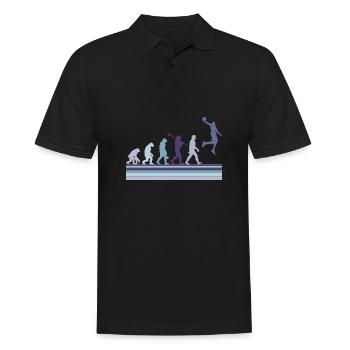 Basketball Sports Evolution for BBall Lovers Dunk - Men's Polo Shirt - black - Front - Kai (181cm)