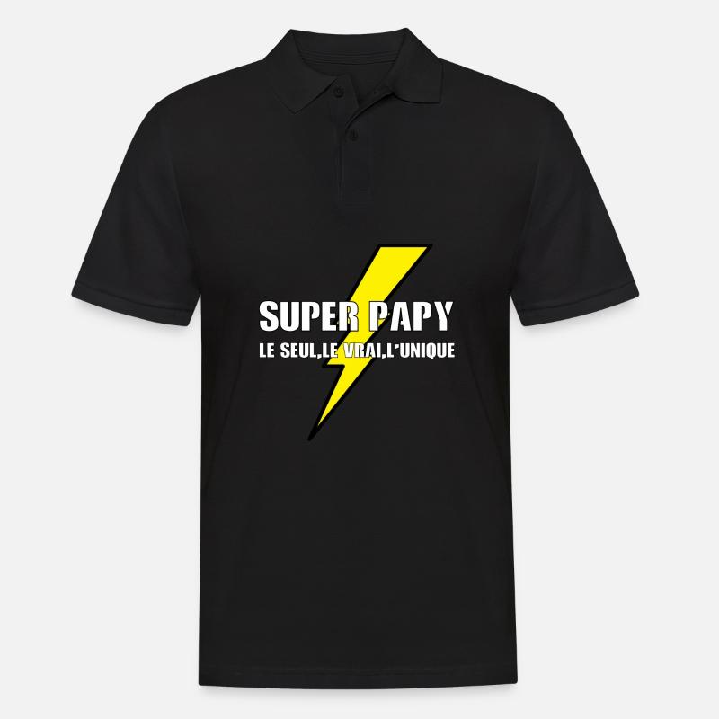 Super Opa - Männer Poloshirt - Schwarz