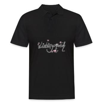 Zeige deine Verbundenheit - Männer Poloshirt - Schwarz - Vorne - Kai (181cm)