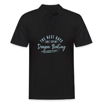 Les meilleurs jours sont passés énonciations de bateau-dragon - Polo Homme - noir - Devant - Kai (181cm)