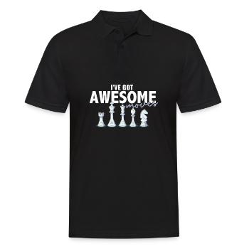 I've Got Some Awesome Moves Chess Player Gift - Männer Poloshirt - Schwarz - Vorne - Kai (181cm)