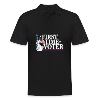 Votre vote compte Votant pour la première fois USA Politique - Polo Homme - noir - Devant - Kai (181cm)
