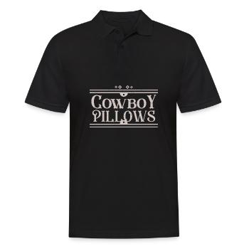 Cowboy Pillows Southern Girl Texas Lady Funny - Men's Polo Shirt - black - Front - Kai (181cm)