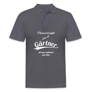 Gärtner - Männer Poloshirt - Anthrazit - Vorne - Nico (186cm)