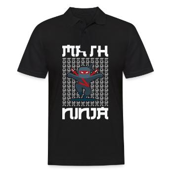 Lustig Mathematik Spruch Mathelehrer Mathesprüche - Männer Poloshirt - Schwarz - Vorne - Kai (181cm)