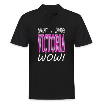 Victoria Princess Victoria I'm Victoria - Men's Polo Shirt - black - Front - Kai (181cm)