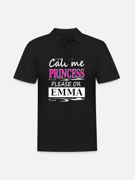 mit navn er Emma, mit navn er Emma, pigenavn gave - Herre poloshirt - sort