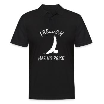 Freiheit hat keinen Preis Vogel Geschenk Vögel - Männer Poloshirt - Schwarz - Vorne - Kai (181cm)