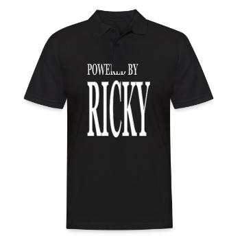 My name is Ricky my name is Ricky Gift Idea - Men's Polo Shirt - black - Front - Kai (181cm)