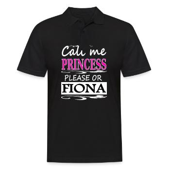 Je m’appelle Fiona I am Fiona Girl Gift Idea - Polo Homme - noir - Devant - Kai (181cm)