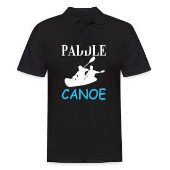 Canoë Kayak Aviron Bateau Voilier Idée Cadeau - Polo Homme - noir - Devant - Kai (181cm)