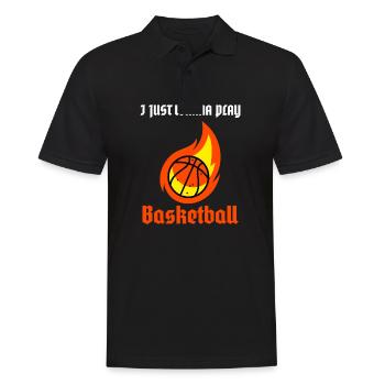 Basketball play Baskteball players gift idea - Men's Polo Shirt - black - Front - Kai (181cm)
