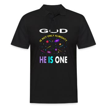 Allah is only God is almighty Muslim poison - Men's Polo Shirt - black - Front - Kai (181cm)