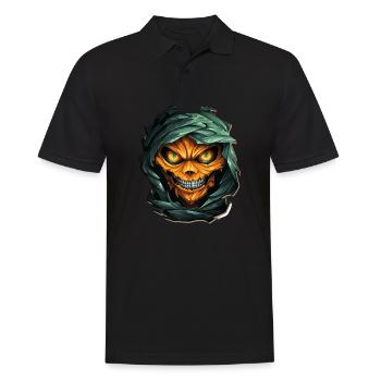 Halloween Spooky Cartoon Mummy - Männer Poloshirt - Schwarz - Vorne - Kai (181cm)