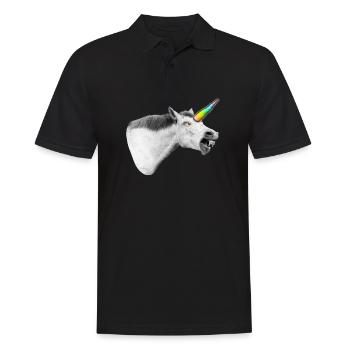 Le démon licorne qui sommeille en vous rugit - Polo Homme - noir - Devant - Kai (181cm)