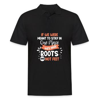 Reisen Abenteuer Urlaub Reise - Männer Poloshirt - Schwarz - Vorne - Kai (181cm)