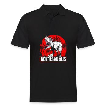 Ti Firmgötti Taufgötti Göti Geschenkidee - Männer Poloshirt - Schwarz - Vorne - Kai (181cm)